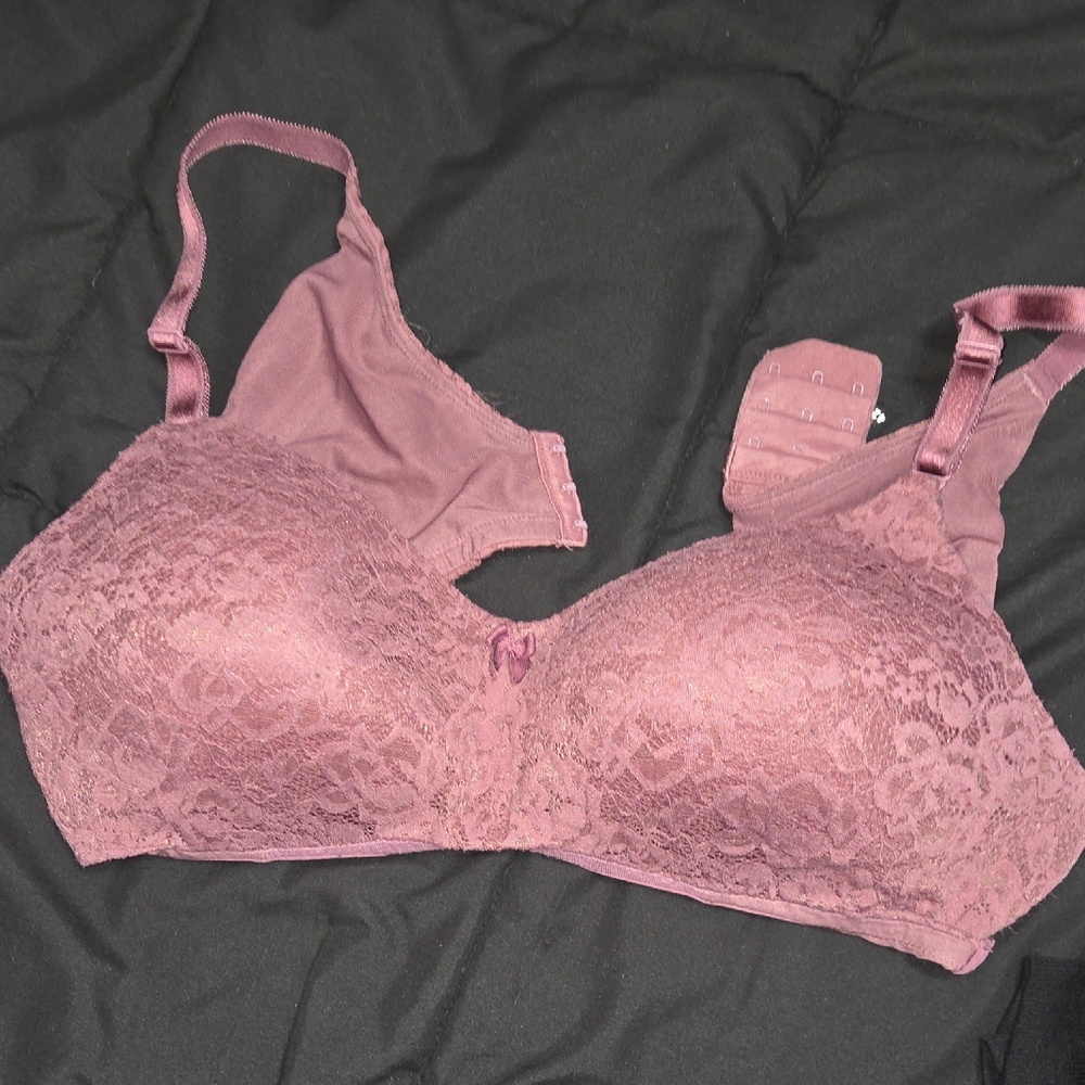 Torrid Lace Underwire Bra in Dusty Rose